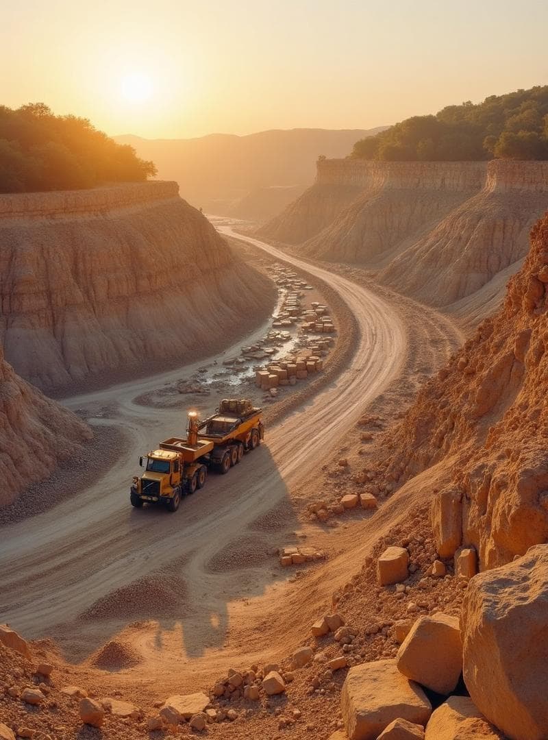 Silver Travertine Quarry