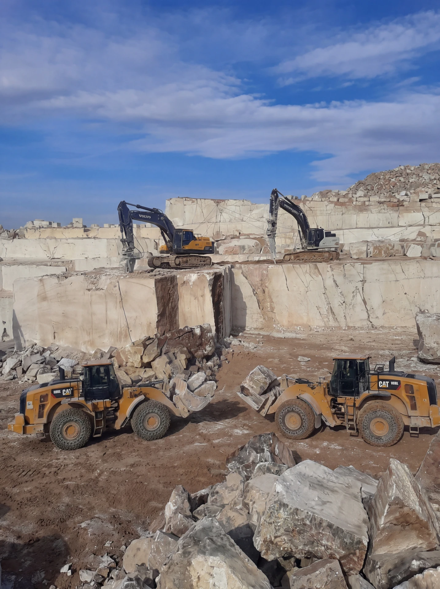 Silver Travertine Quarry